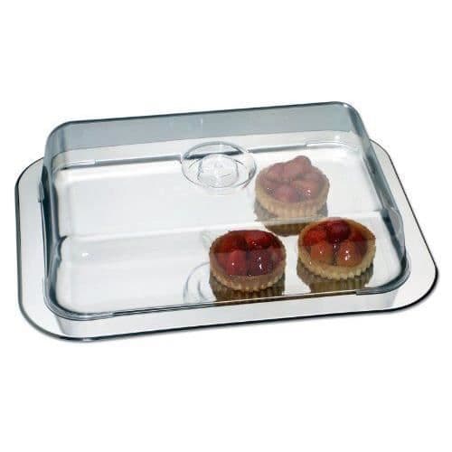 Förrättsbricka - Chg - 18623FR-07 - Rostfritt stål - 42 x 31 x 8,5 cm - Grå