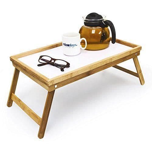 Sängbricka - Relaxdays - 10013869 - Bambu - 50 x 30 cm - Fällbara ben