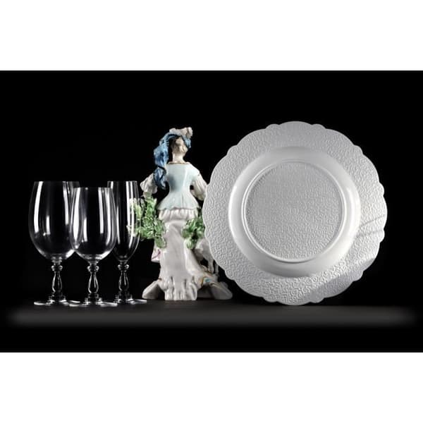 Serveringsfat - Alessi - MW01-21 - Vitt porslin - Ø33,50 cm - Tål maskindisk