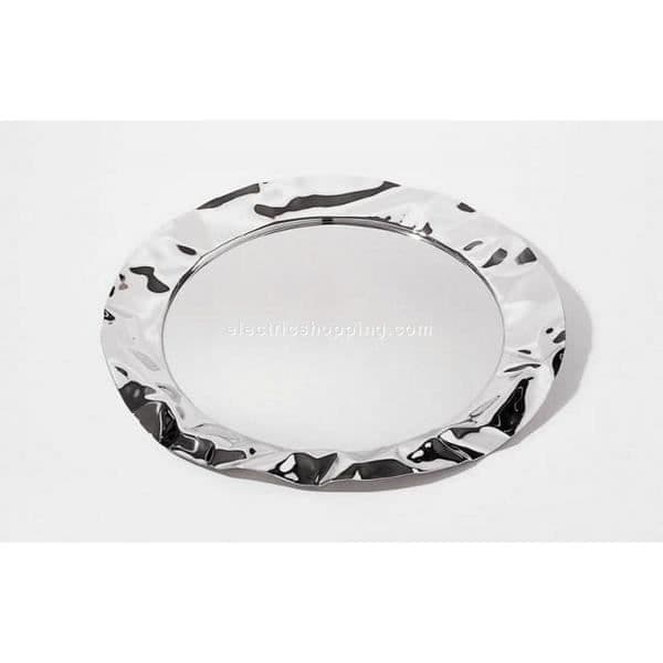 Rund bricka - Alessi - Foix - Rostfritt stål - 44cm - Design av Lluis Clotet