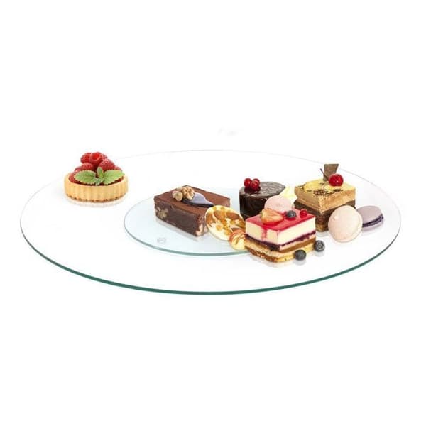 Vändplatta - SMAK OCH AVSMAKNING - KA1741 - Glas - Rostfritt stål - D45 x H2,5 cm