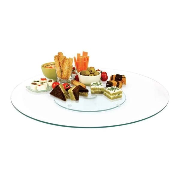 Vändplatta - SMAK OCH AVSMAKNING - KA1741 - Glas - Rostfritt stål - D45 x H2,5 cm