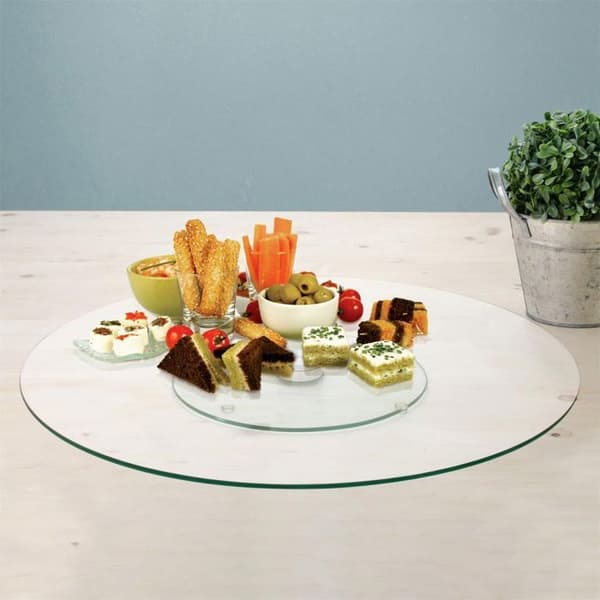 Vändplatta - SMAK OCH AVSMAKNING - KA1741 - Glas - Rostfritt stål - D45 x H2,5 cm