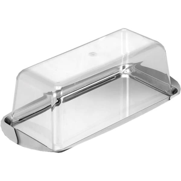 Tårtfat - CHG - Royal 14005 - Rostfritt stål - Med lock - 35 x 17 cm
