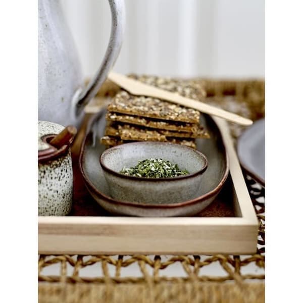 Tallrik - Bloomingville - Sandrine - Grå - Rektangulär - L42cm x B21cm
