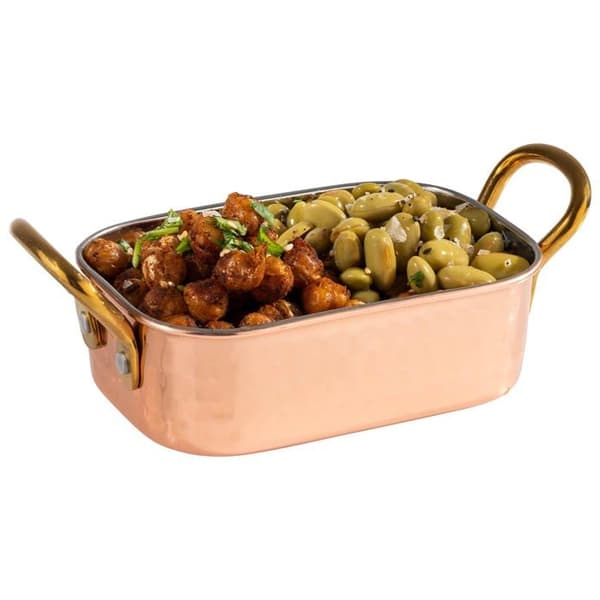 Aps - 40735 - Mumbai Mini servirspänt i rostfritt stål, kopparlook, 12,5 x 8,5 x 4,0 cm, 0,25 l