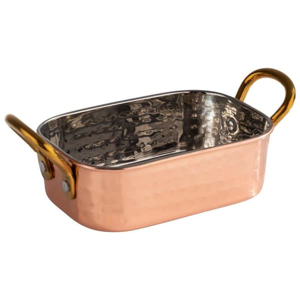 Aps - 40735 - Mumbai Mini servirspänt i rostfritt stål, kopparlook, 12,5 x 8,5 x 4,0 cm, 0,25 l