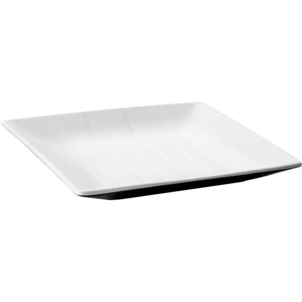 Fyrkantig tallrik i melamin - LACOR - Fuji - 27,5 x 27,5 cm - Vit - Tål diskmaskin