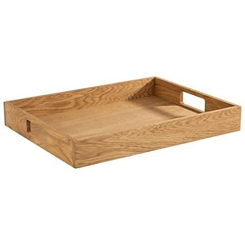 APS 761 OLJAD EK BRICKA MED 2 HANDTAG 45 X 35 X 6 CM