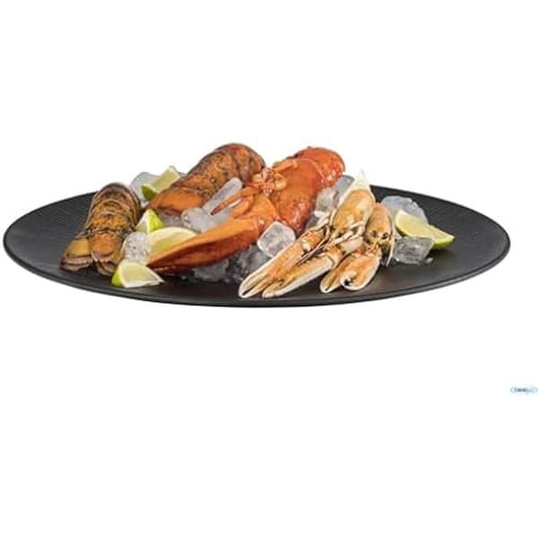Tallrik - APS - RUND SVART TALLRIK - 42 cm - Melamin - 3,5 cm tjock