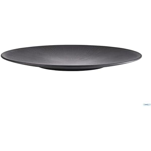 Tallrik - APS - RUND SVART TALLRIK - 42 cm - Melamin - 3,5 cm tjock