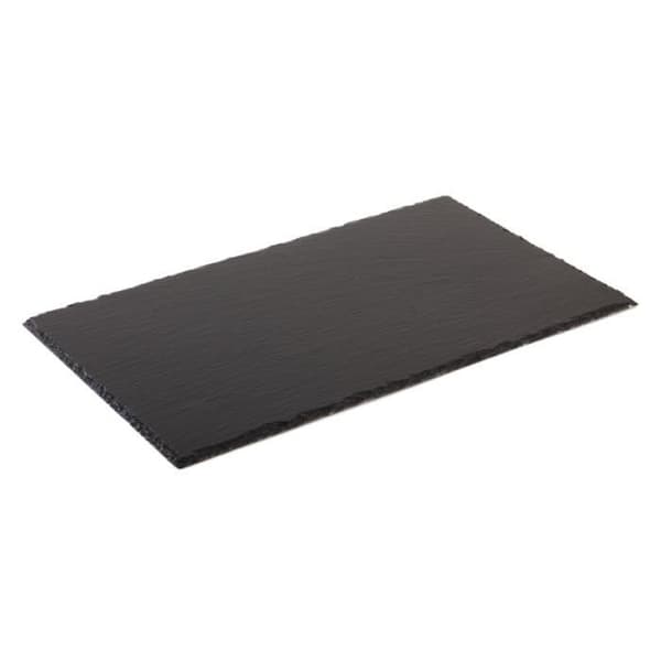 Platå - Aps - 45 x 30 cm - Naturlig skiffer - Svart - Rektangulär