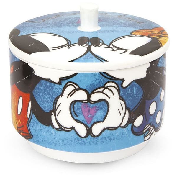 Sockerströare - DISNEY - Mickey Mouse - Porslin - Blå - Diskmaskinssäker