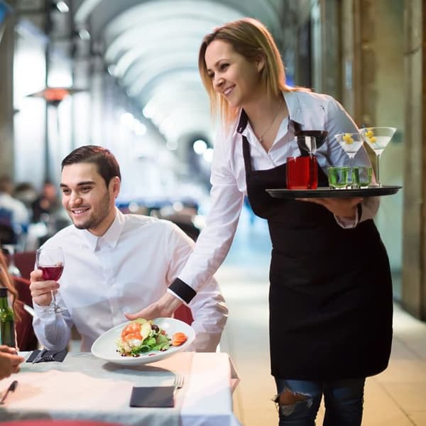 Relaxdays Cateringbricka, Bar, Brasserie, Bistro, Café, Restaurang, Servering, Rund, Dryck, Ø 35 cm, Svart