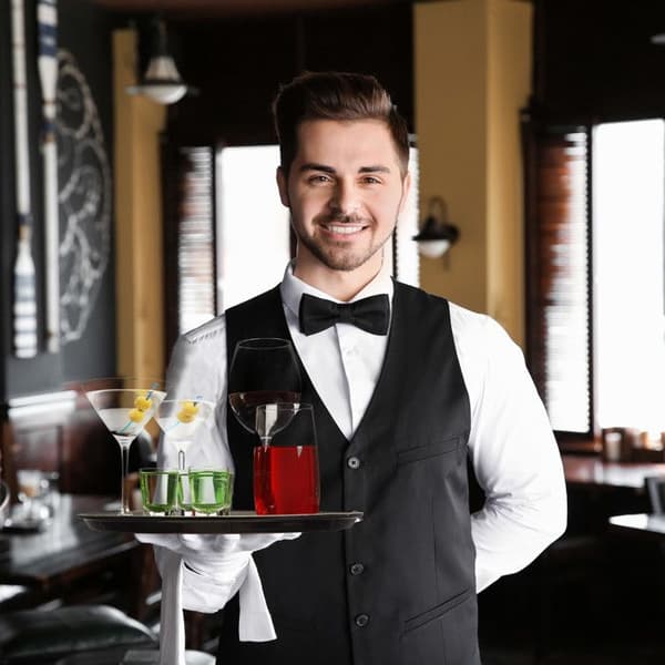 Relaxdays Cateringbricka, Bar, Brasserie, Bistro, Café, Restaurang, Servering, Rund, Dryck, Ø 35 cm, Svart