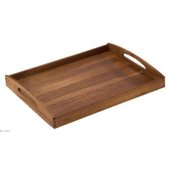 Träbricka - Zassenhaus - Kantig - 53 x 41 x 7 cm - Brun - Rektangulär