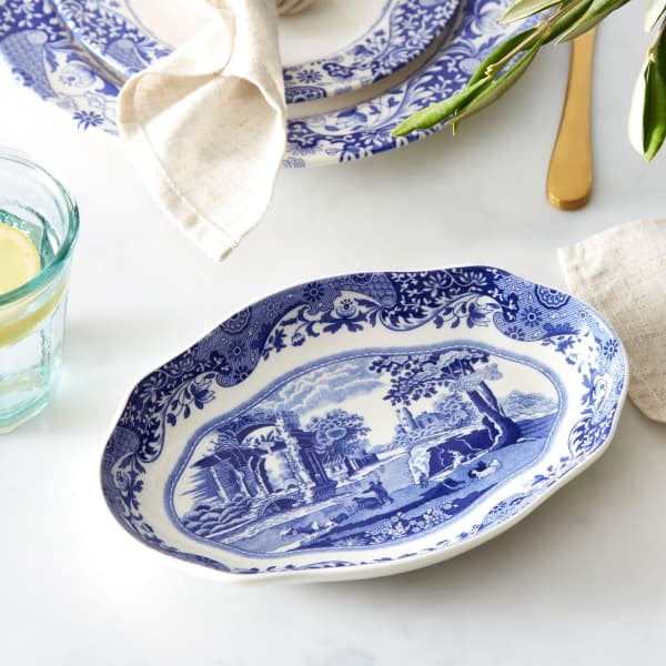 Blue Italian Serveringsfat - Spode
