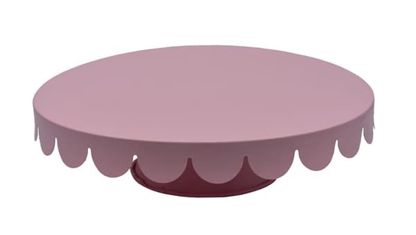 Muffinsställ 28 cm rosa