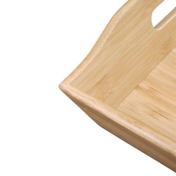 Servicebricka - Olympia - Bambou - Rektangulär - 76x58.4x38.1 cm - Brun