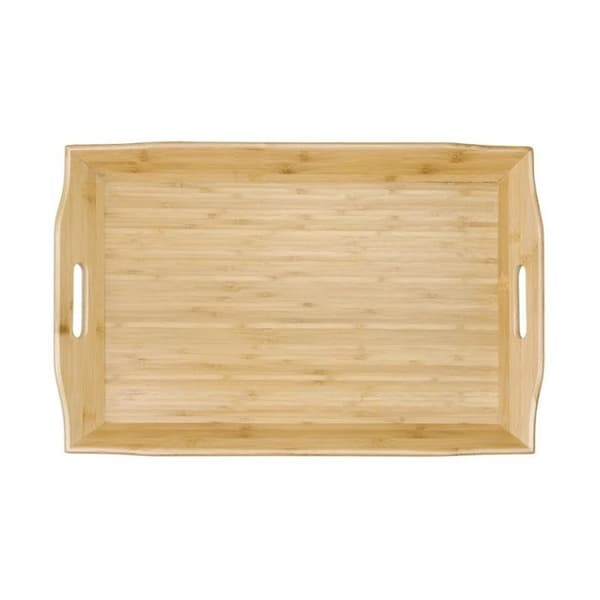 Servicebricka - Olympia - Bambou - Rektangulär - 76x58.4x38.1 cm - Brun