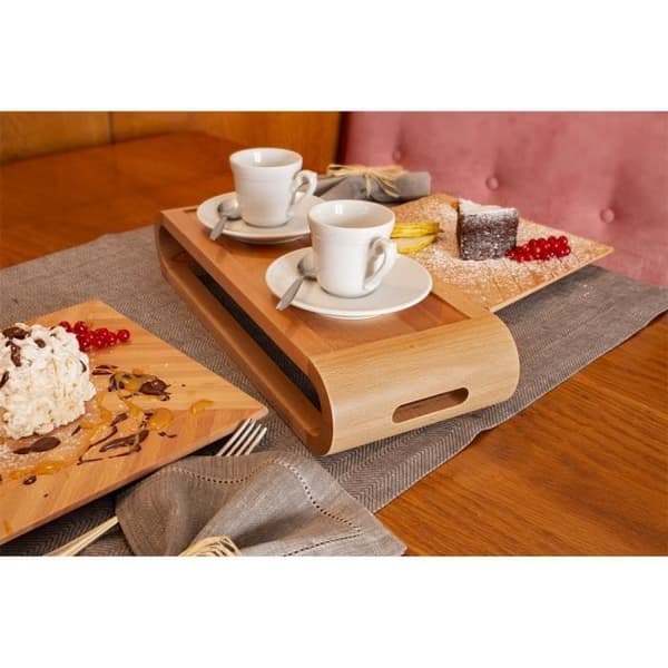 Disk - ArteLegno - ALVASDG - Serveringsfat i bokträ - 27 x 49 cm - Rektangulär