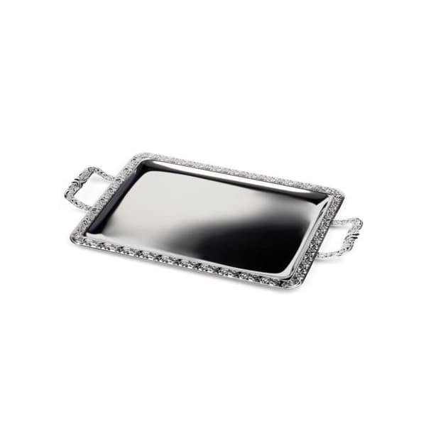 Bricka - Aps - Schöner Essen - 18% rostfritt stål - 75 x 44 cm - Förzinkat handtag i gjutjärn
