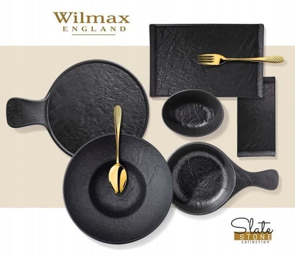 Wilmax rektangulär skål, 6-stycken, 15 x 8 cm SlateStone-kollektion