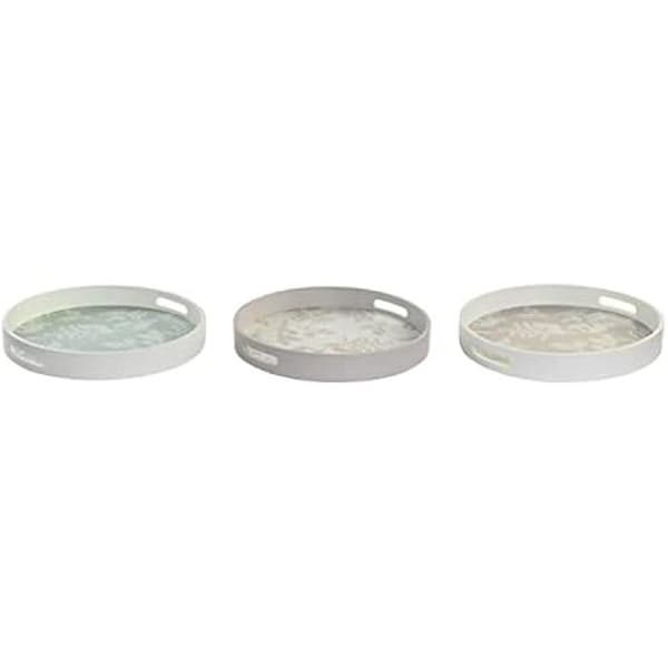 Bricka - DKD HEMINNREDNING - Standard - MDF Trä - 37x49,5x36,5 cm - Vit Brun Grön