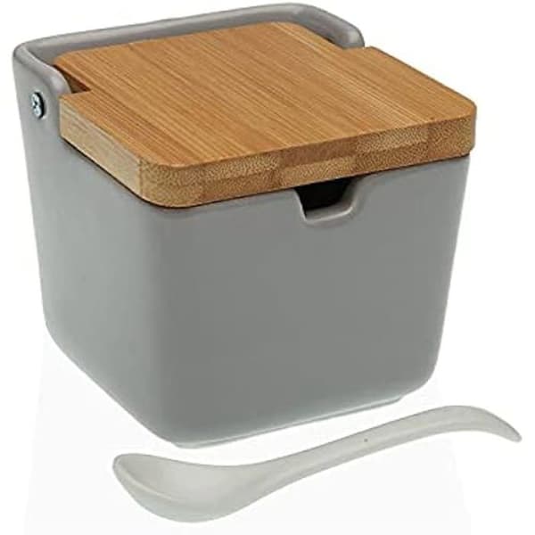 Sucrier - VERSA - Versa - Keramik - Grå - 8,8 x 10,3 x 8,8 cm