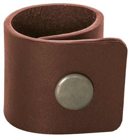 Xantia Servettringar, brun, buffel läder, 4 st