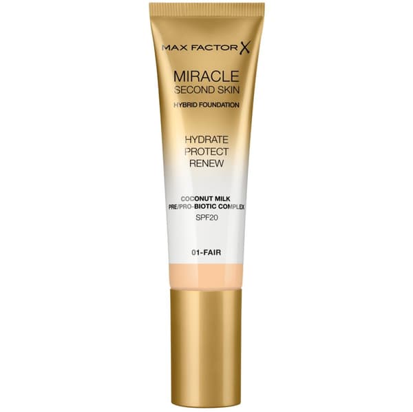Max Factor Miracle Second Skin Hybrid Foundation 01-Fair