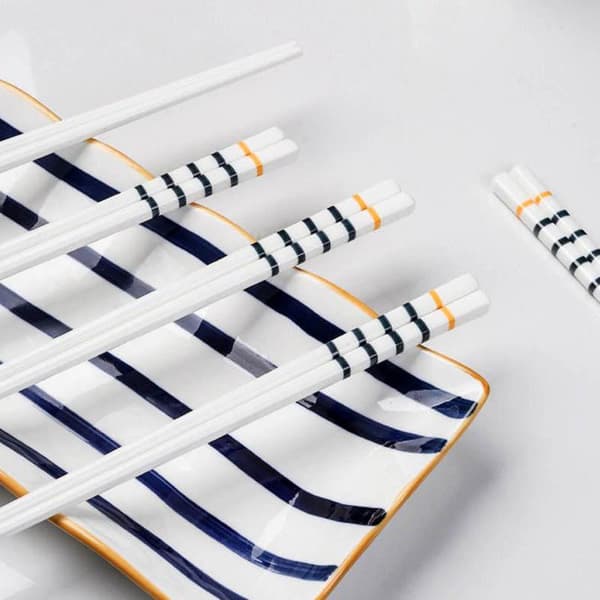 Ätpinnar av Porslin - Lyxig Design - 5 Par