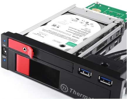 Thermaltake Max 5 Duo SATA HDD Rack - Förvaringsmobilrack - 2.5", 3.5"