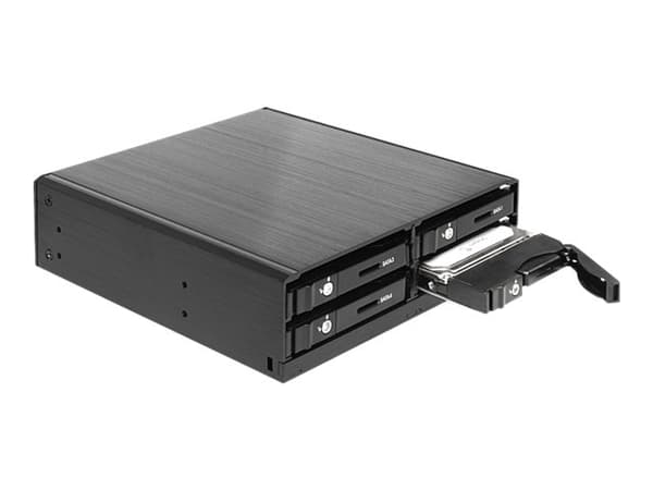 Delock 5.25" Mobile Rack for 4 x 2.5" SATA HDD / SSD - Hållare för lagringsenheter - 2.5"