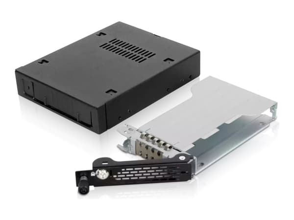 Icy Dock MB491SKL-B, 8,89 cm (3.5"), Liitinpaneeli, 2.5", SATA, Serial Attached SCSI (SAS), Musta, Metalli