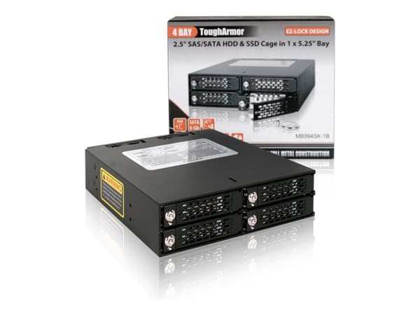 ICY Dock ToughArmor MB994SK-1B - Lagringsdrevhylse - 2.5" - matt svart