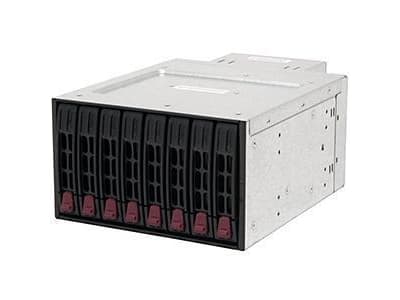 Fujitsu 4x 2.5" to 8x 2.5" - Upgrade Kit - lagringsdrevhylse - 2.5" - for PRIMERGY RX1330 M3, RX1330 M4