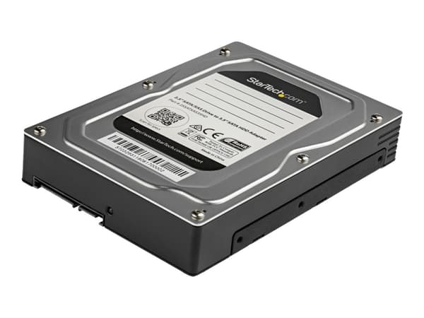 StarTech.com 2.5 to 3.5 Hard Drive Adapter - For SATA and SAS SSDs/HDDs - SSD Enclosure - HDD Enclosure - Internal Hard Drive Enclosure (25SATSAS35HD