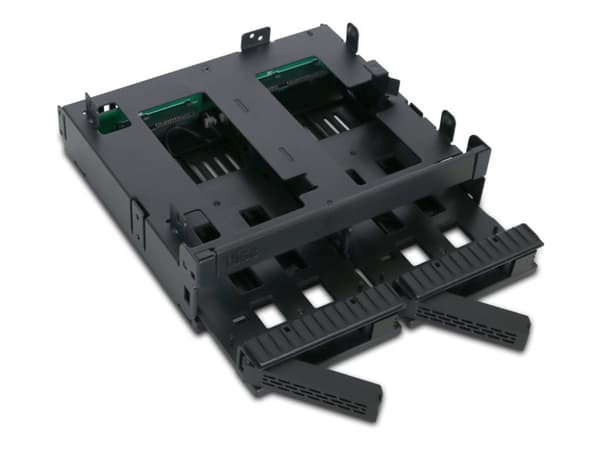 ICY Dock ExpressCage MB732SPO-B - Lagringsdrevhylse - 2.5" - 5,25" til 2 x 2,5" og 5,25" Slim Line / 5,25" Ultra Slim - svart