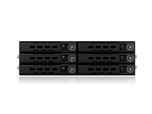 ICY BOX IB-2260SSK-12G, 13,3 cm (5.25"), Fack för datalagringsenhet, 2.5", SATA, SATA II, SATA III, Serial Attached SCSI (SAS), Svart, Metall