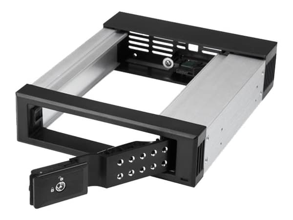 StarTech.com HSB1SATSASBA, 13,3 cm (5.25"), Liitinpaneeli, 10000 GB, 3.5", SATA, Serial ATA II, Serial ATA III, Serial Attached SCSI (SAS), Musta