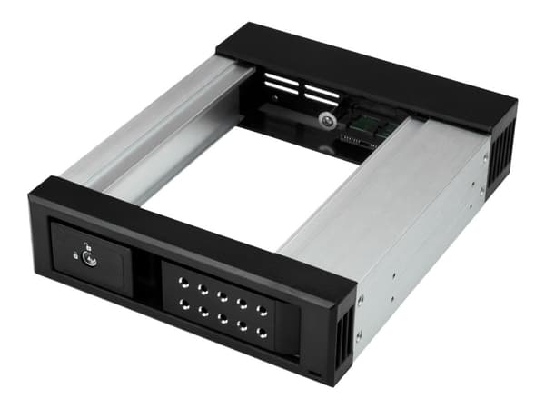 StarTech.com HSB1SATSASBA, 13,3 cm (5.25"), Liitinpaneeli, 10000 GB, 3.5", SATA, Serial ATA II, Serial ATA III, Serial Attached SCSI (SAS), Musta