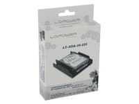 LC-Power LC-ADA-35-225, 2,5/3,5", Etupaneeli, Musta, Muovi, CE, 25 mm