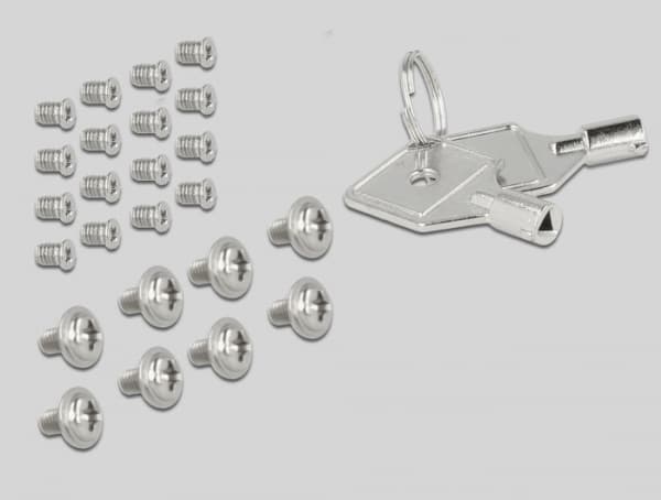 Delock - Bevegelig lagerrack - 2.5" - svart