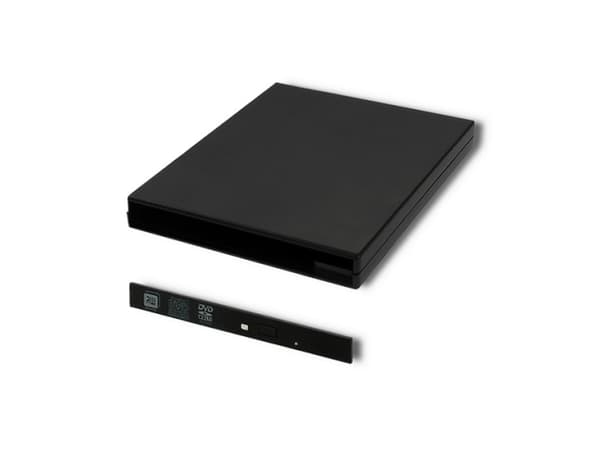 Qoltec housing/pocket for CD/DVD SATA optical drive | USB2.0 | 9.5mm