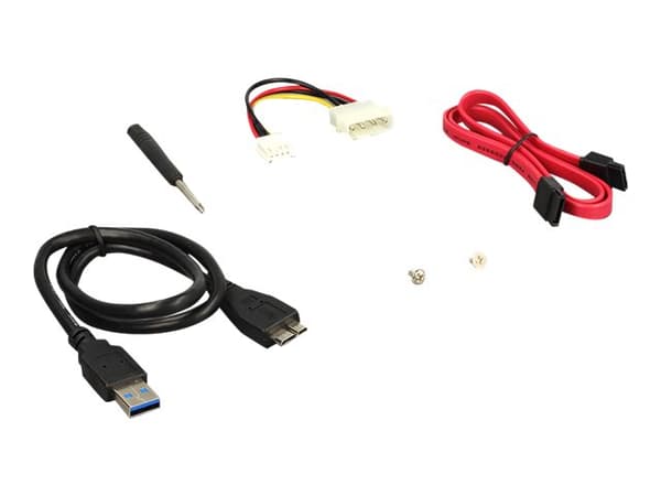 Delock 3.5"/ 5.25"Mobile Rack for 2.5"SATA hard drives and SSDs - Bevegelig lagerrack - 2.5" - svart