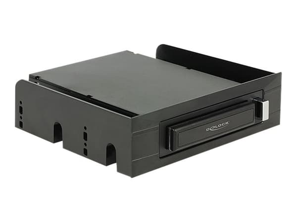 Delock 3.5"/ 5.25"Mobile Rack for 2.5"SATA hard drives and SSDs - Bevegelig lagerrack - 2.5" - svart