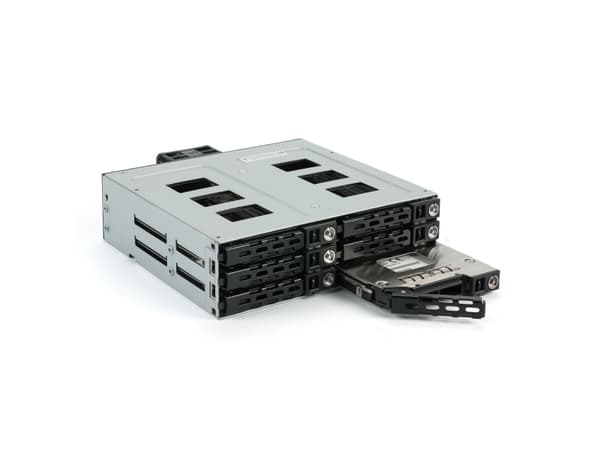 FANTEC MR-SA1262-12G - Sisäinen RAID - 2,5" - SATA 6Gb/s / SAS 12Gb/s - musta