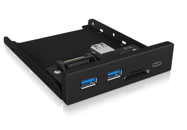 ICY BOX IB-HUB1417-i3, USB 3.2 Gen 1 (3.1 Gen 1) Type-A, USB 3.2 Gen 1 (3.1 Gen 1) Type-A, USB 3.2 Gen 1 (3.1 Gen 1) Type-C, MicroSD (TransFlash), Mi