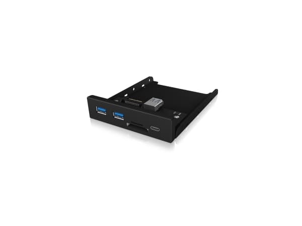 ICY BOX IB-HUB1417-i3, USB 3.2 Gen 1 (3.1 Gen 1) Type-A, USB 3.2 Gen 1 (3.1 Gen 1) Type-A, USB 3.2 Gen 1 (3.1 Gen 1) Type-C, MicroSD (TransFlash), Mi